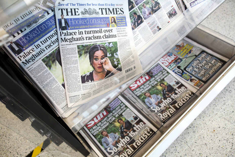 Meghan and Harry's interview with Oprah is dominating the UK headlines.