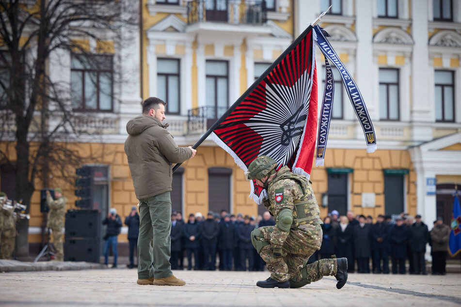 Ukrainian President Volodymyr Zelensky paid tribute to his country on Friday as Ukraine marked the first anniversary of Russia's all-out invasion.