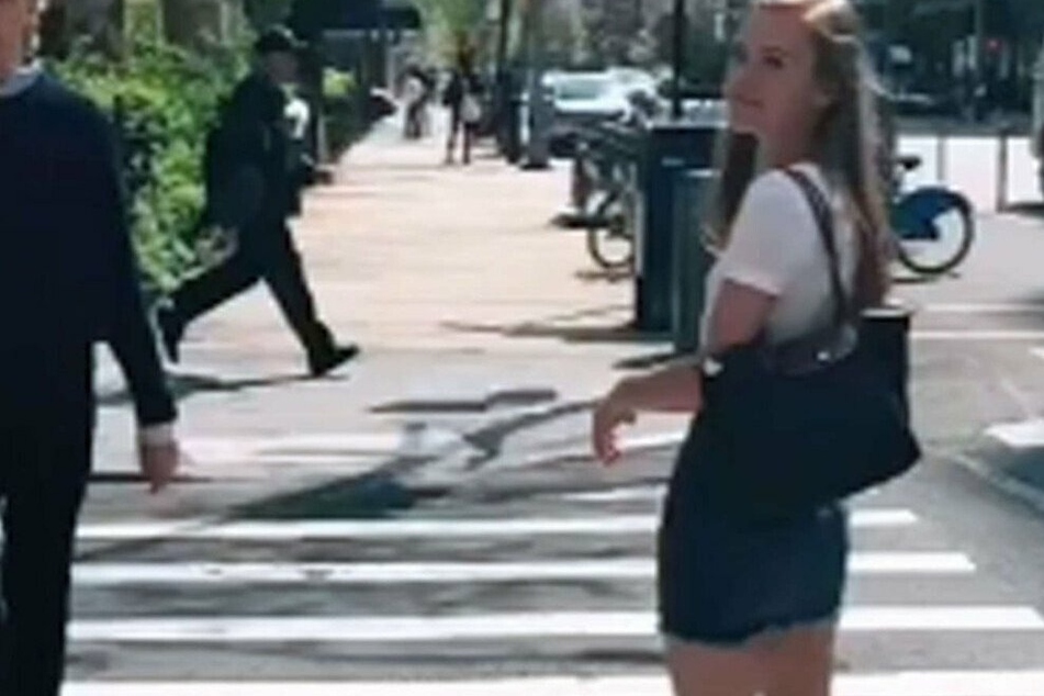 TikTok user is stunned when she realizes she got photobombed by a megastar!