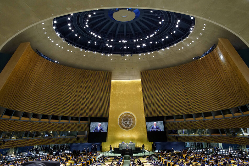 President Joe Biden addressed the ongoing Covid-19 pandemic and climate change during his speech at the U.n