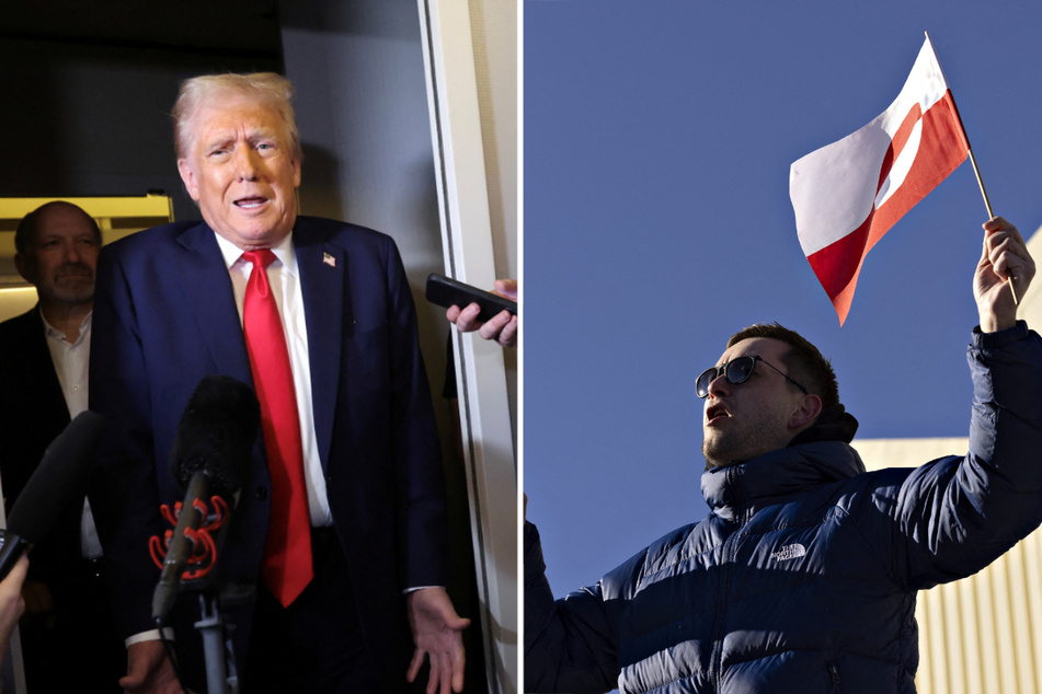 Greenlandic Prime Minister Jens-Frederik Nielsen (r.) responded to US President Donald Trump repeated threats to annex the territory.