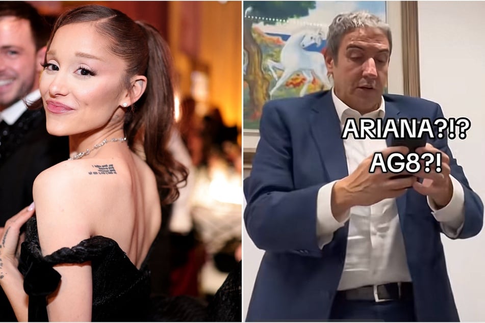Ariana Grande's (l.) album rumors have made it overseas, as a local Italian mayor went viral with his reaction to the news.