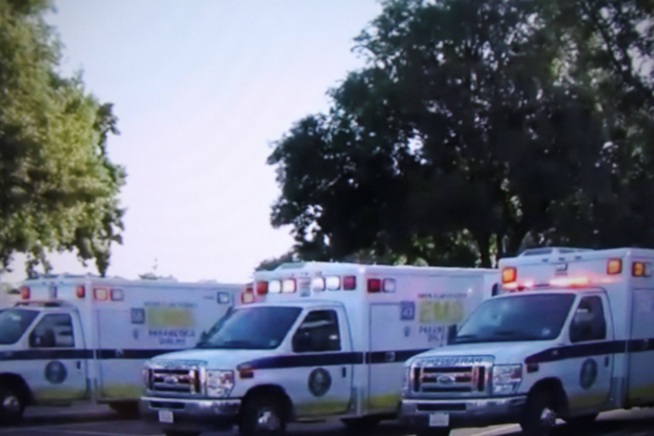 Ambulances arrived on the scene of the VTA light rail facility to treat multiple casualties and injured victims being transported to nearby hospitals.
