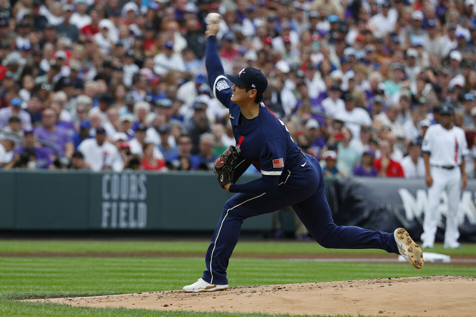 Angels pitcher Shohei Ohtani threw the fastest pitch in the game at over 100 mph and got the win as the AL beat the NL 5-2