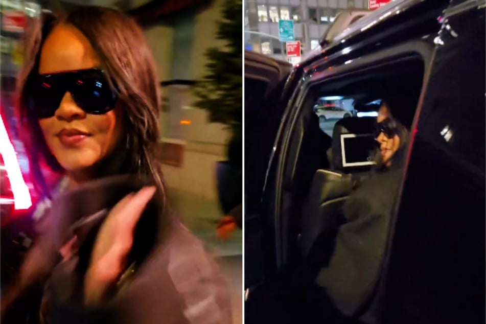 Rihanna brushed off the awkward moment with a little humor.