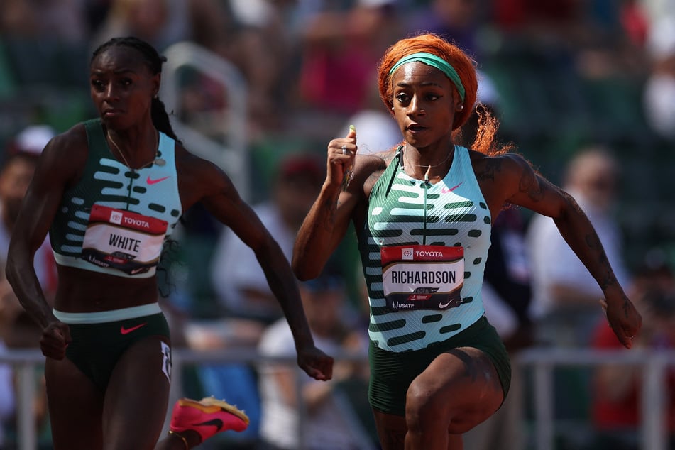 Sha'Carri Richardson clocked a personal-best 10.71 seconds in the 100-meter heats at the US athletics championships on Thursday.
