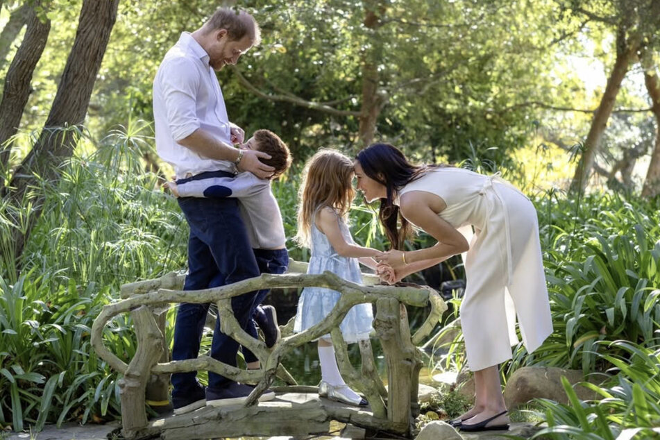 It is still unclear whether Meghan Markle (r.) will be present at the meetings between Prince Harry, his father, and the two children.