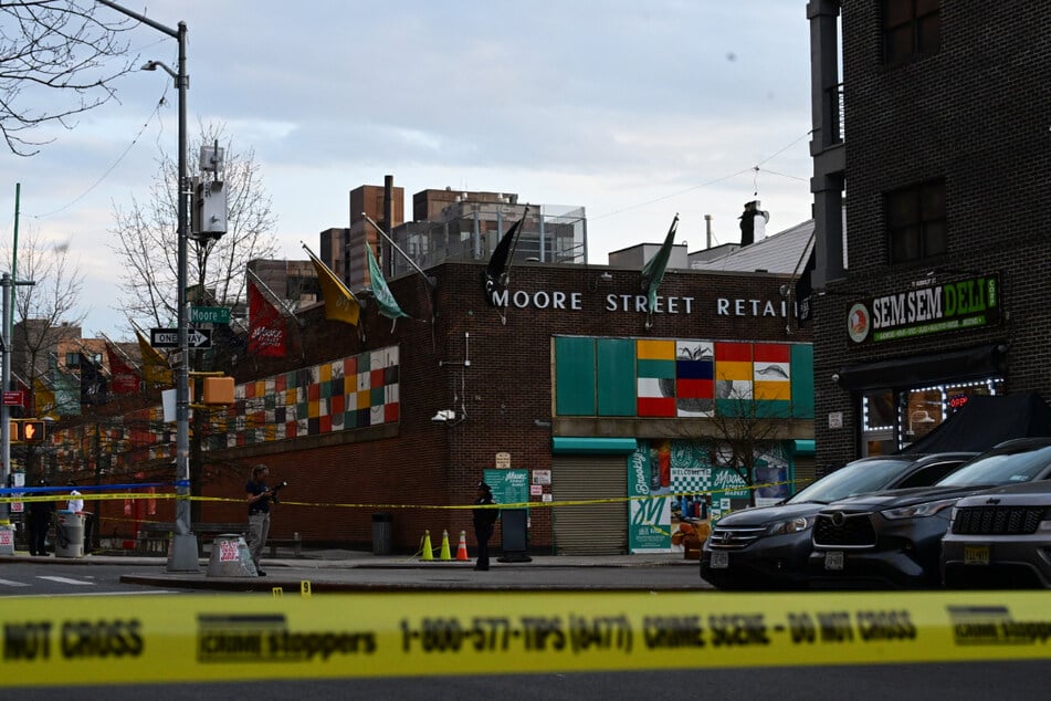 The tragic incident took place on this street corner in the busy Williamsburg neighborhood.