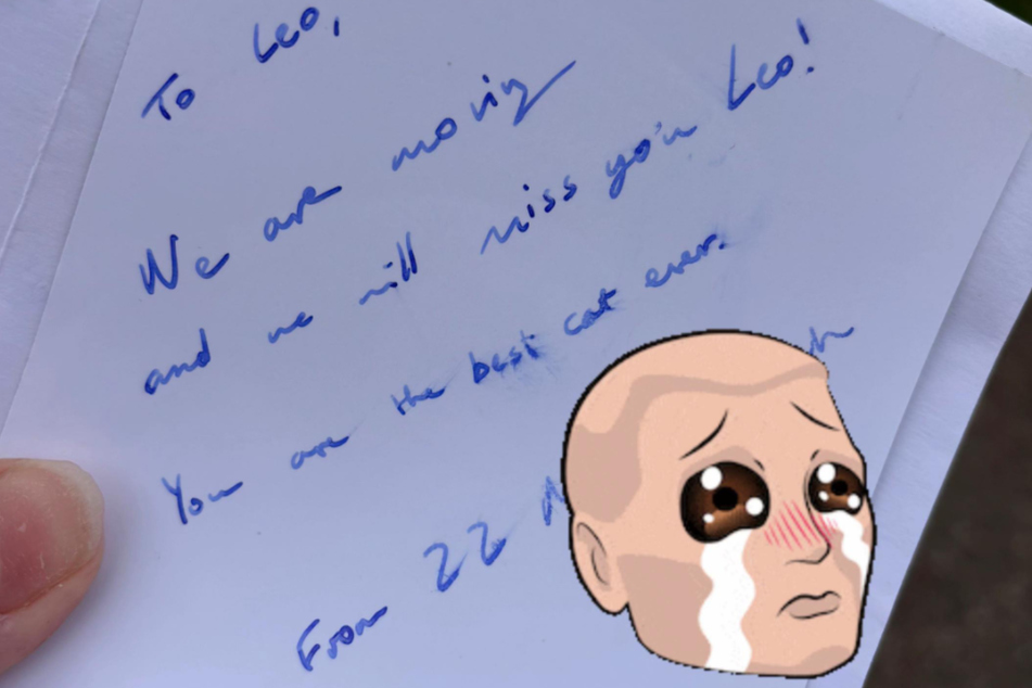 This note broke this cat owner's heart.