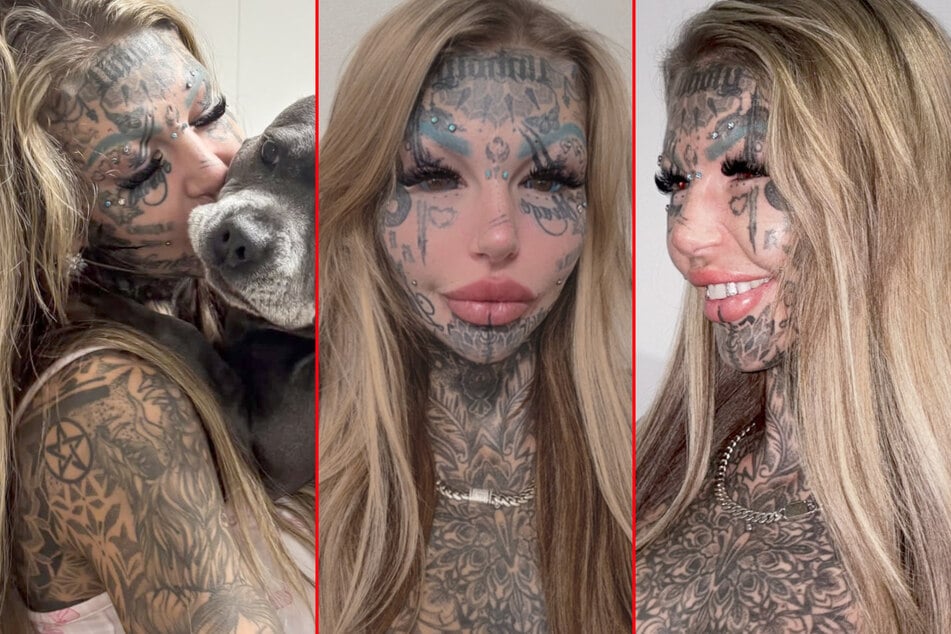 Tattooed adult film star abandons plans to remove ink after seeing "horrifying" AI image