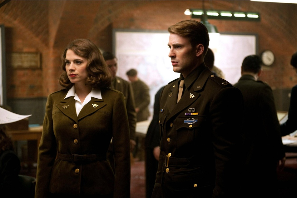 Chris Evans (r) reprises his role as Steve Rogers/Captain America in Marvel's What If...?
