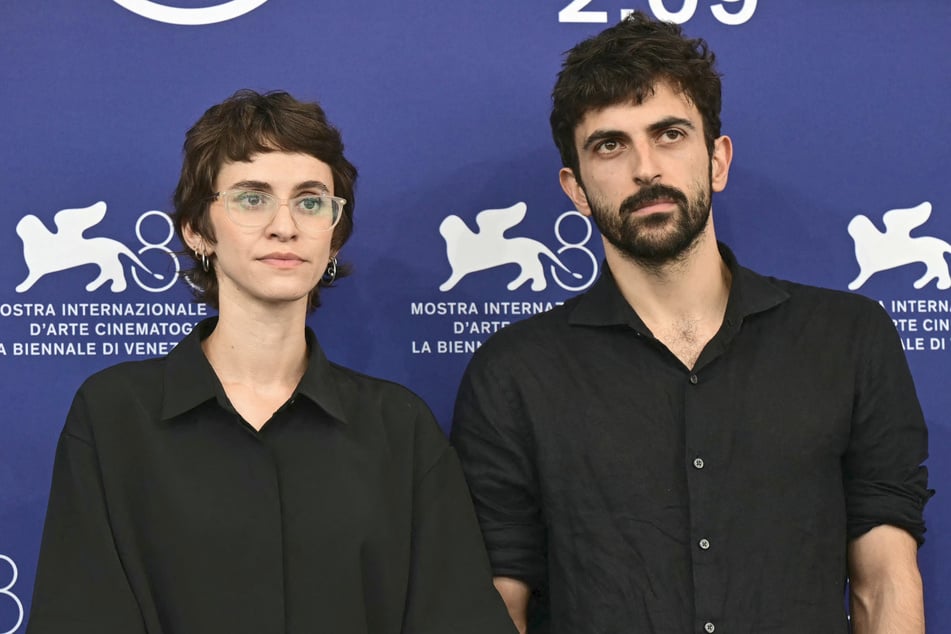 Rachel Szor (l) and Yuval Abraham debuted their new documentary, Naza, at the Venice Film Festival. The film spotlights the Israeli military's mass killings of Palestinian civilians in Gaza.