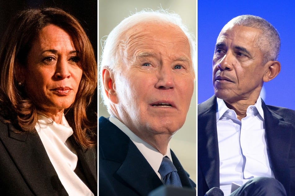Former President Barack Obama (r.) and former Vice President Kamala Harris (l.) recently shared social media posts reacting to Joe Biden's prostate cancer diagnosis.