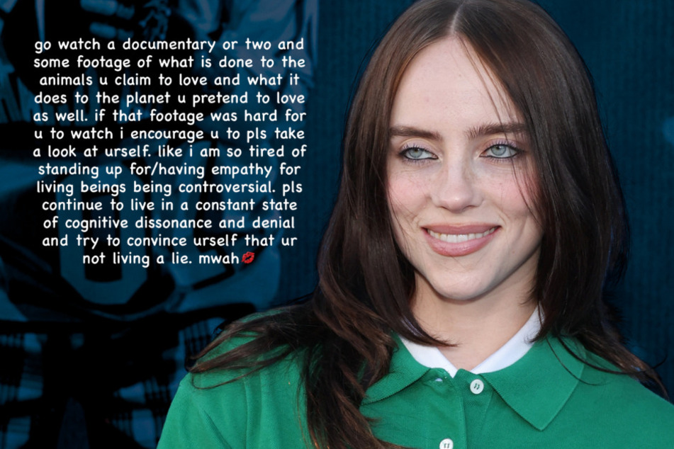 Billie Eilish spars with fans after she says eating meat is "inherently wrong"