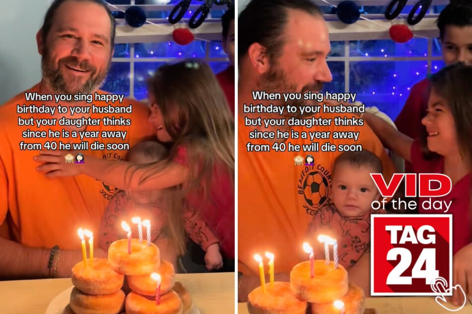 This little girl started crying during her dad’s 39th birthday celebration, convinced that because he was nearing 40, he would die soon.
