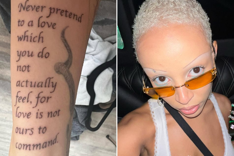 Doja Cat's latest tattoo reveal baffles and fascinates fans