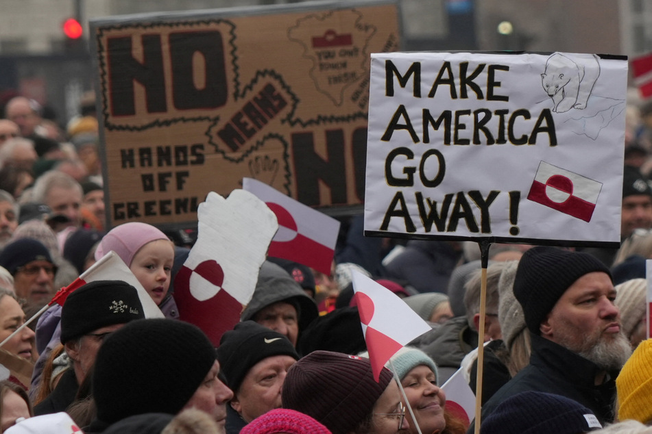 Thousands join anti-Trump "Hands off Greenland" protests in Demark