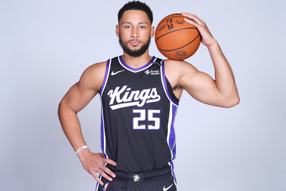 Ben Simmons poses for a picture during the Kings Media Day at Sacramento Kings Practice Facility on September 28, 2026. He has since torn his right Achilles tendon in training.