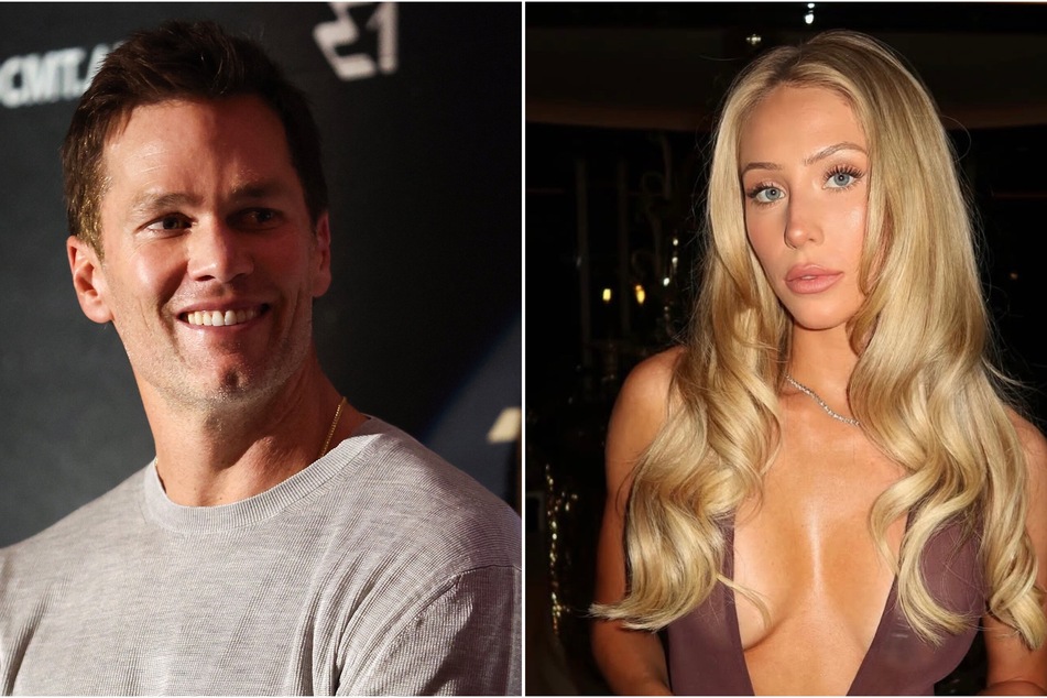 Alix Earle (r.) and Tom Brady are sparking dating rumors after their viral cozy moment on New Year's Eve.