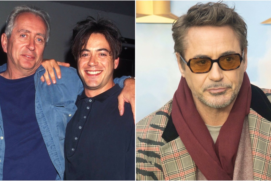 Robert Downy Jr. (r) announced on Wednesday that his father Robert Sr. (l) passed away after a battle with Parkinson's disease.