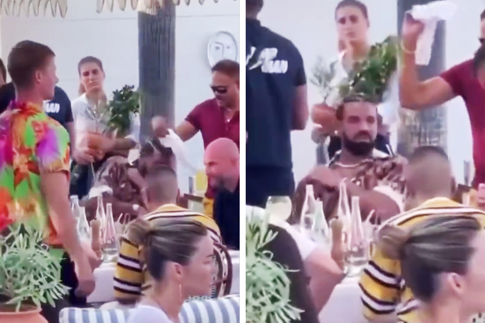 Drake and his crew battle a bee in hilarious viral video