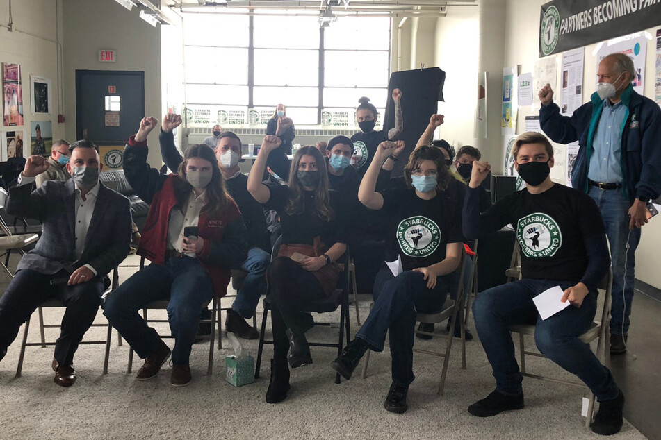 Starbucks workers in Buffalo win first unionized store in the country!