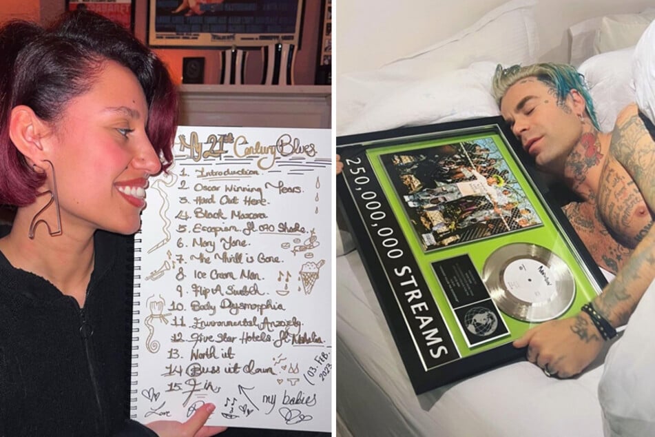 RAYE (l) and MOD SUN are dropping new albums this week.