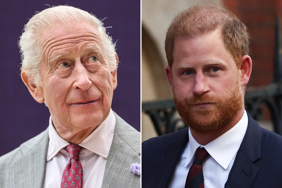 Prince Harry (r.) is reportedly set to meet with his father, King Charles, when he visits the UK this month.