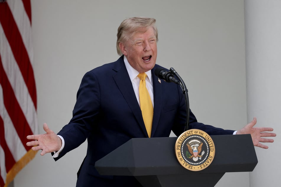 President Donald Trump (pictured) said Wednesday that CIA Director John Ratcliffe's visit to Moscow was "semi-routine."