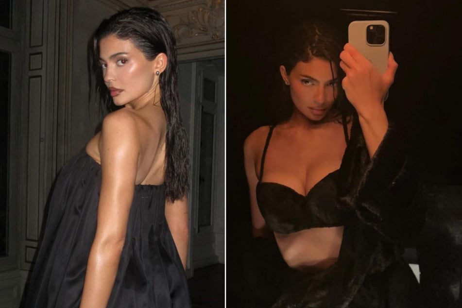 Kylie Jenner gave fans an inside look at her Paris Fashion Week looks with a series of social media posts.