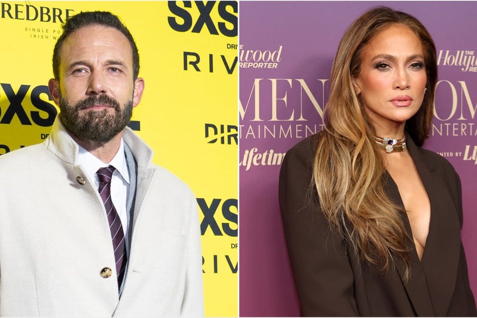 Awkward. Jennifer Lopez (r) and Ben Affleck (l) seemingly avoided each other at their kids' school play over the weekend.