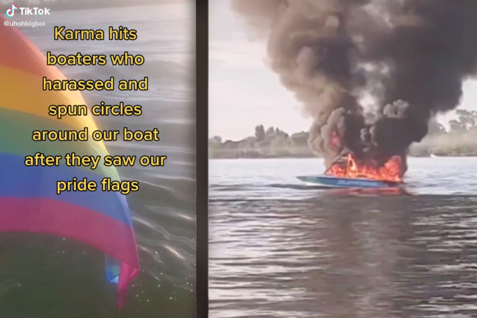 Flaming out: Ultimate Karma for homophobic boaters who harass family flying Pride flag