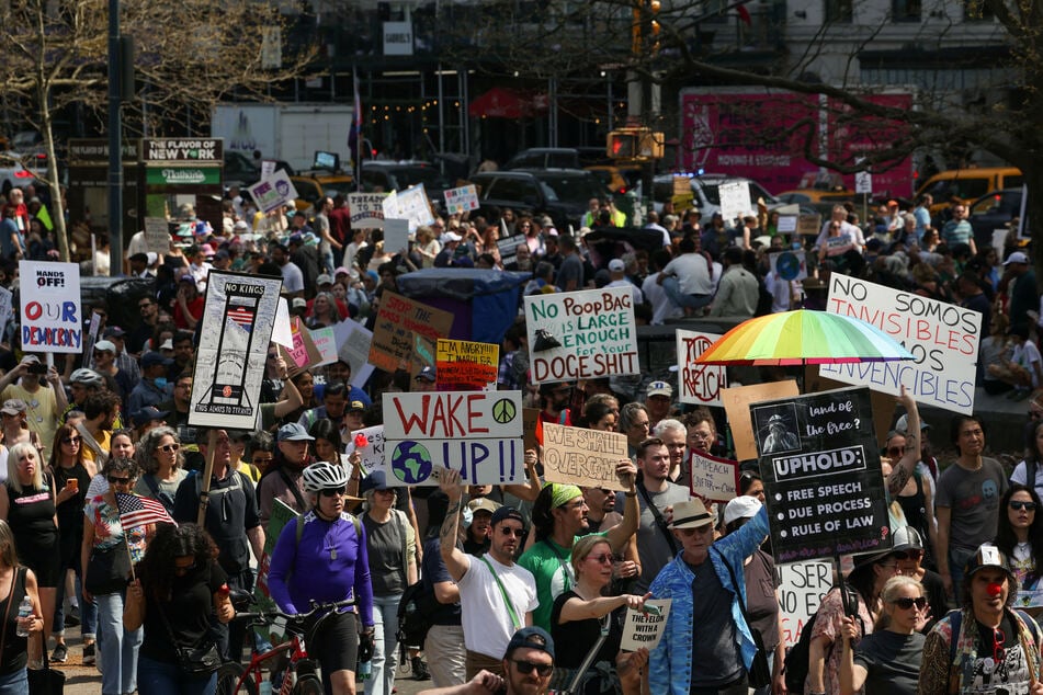 Organizers said some 400 demonstrations were planned for Saturday across the nation.