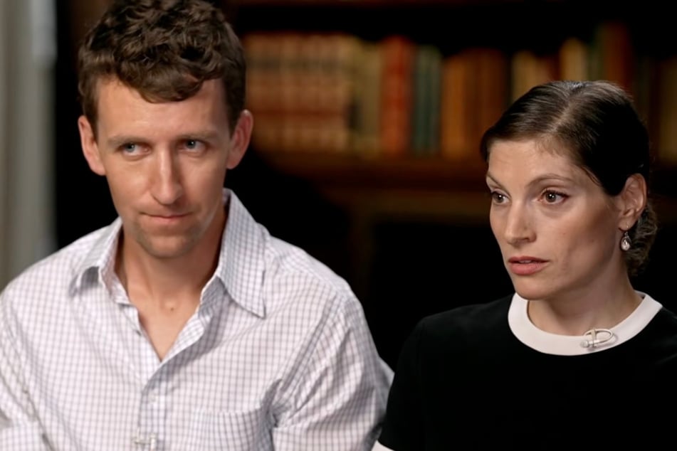 Patrick Clancy (l) was joined by his wife, Dr. Rachel Denis. The couple got married earlier this year.
