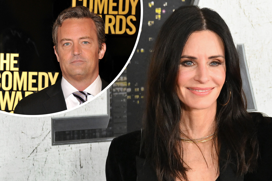 Courteney Cox reveals she's often "visited" by late co-star Matthew Perry