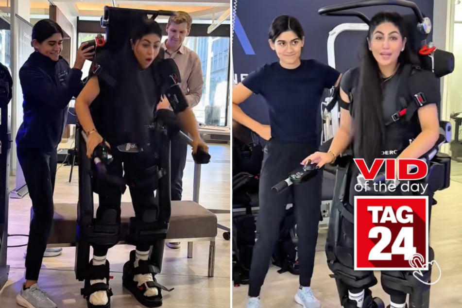 Viral Video of the Day for November 2, 2025: Paralyzed woman walks again for first time in 10 years!