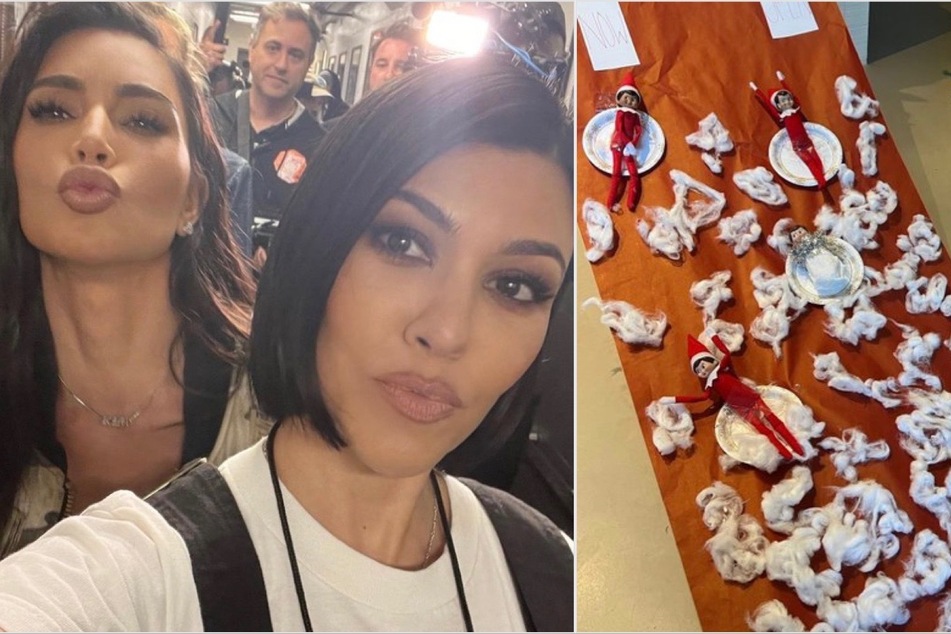 Kim and Kourtney Kardashian kick off holiday season with lavish Christmas decor