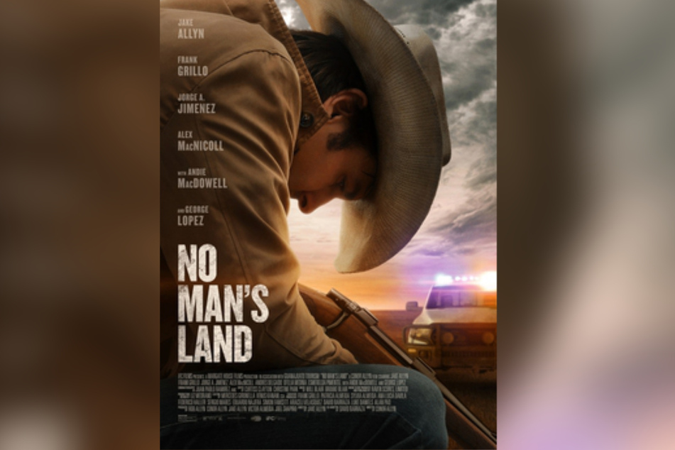 The movie poster for No Man's Land centers on the protagonist Jackson Greer, played by Jake Allyn.