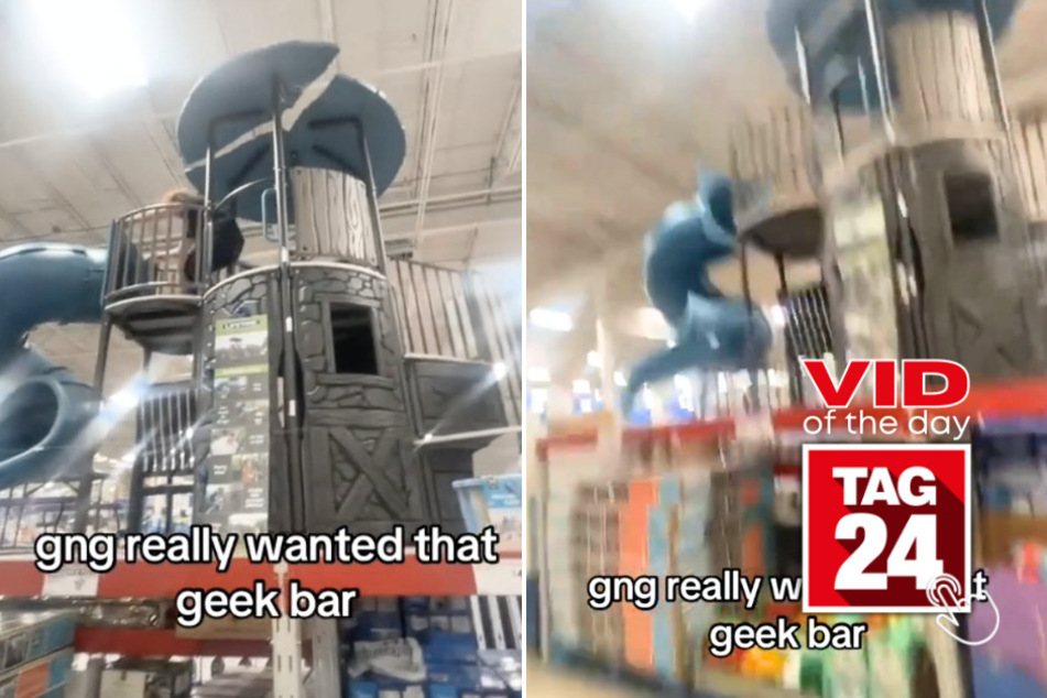 Viral Video of the Day for July 28, 2024: Boy tries climbing playground at store – but fails miserably!