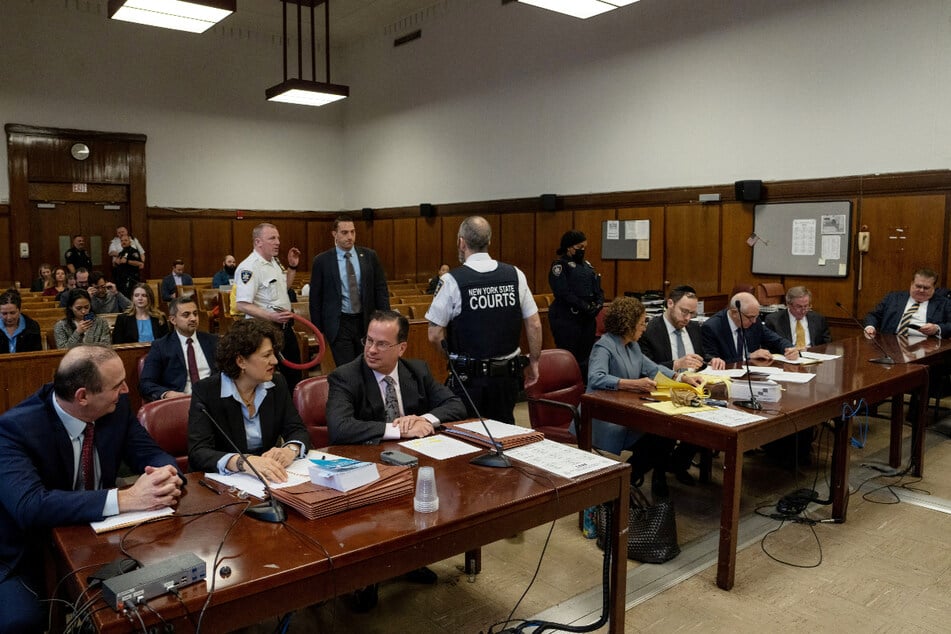 Prosecutors and Trump Organization lawyers gathered at the Manhattan Criminal Courthouse for the company's tax fraud sentencing hearing on Friday.