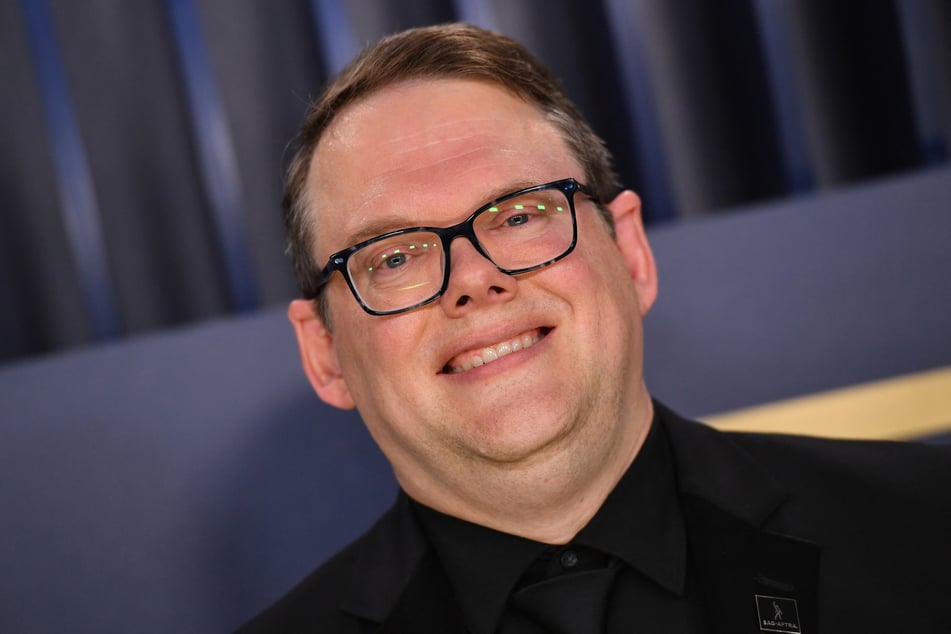 SAG-AFTRA National Executive Director and Chief Negotiator Duncan Crabtree-Ireland arrives for the 30th Annual Screen Actors Guild awards at the Shrine Auditorium in Los Angeles on February 24, 2024.