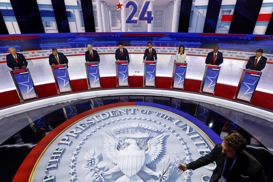 Trump's presidential rivals debated in Milwaukee, Wisconsin, where the ex-president was a topic of discussion.