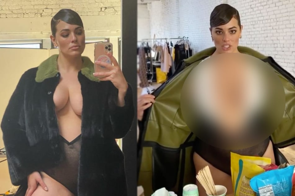Ashley Graham flashes Instagram followers and reveals an industry trick