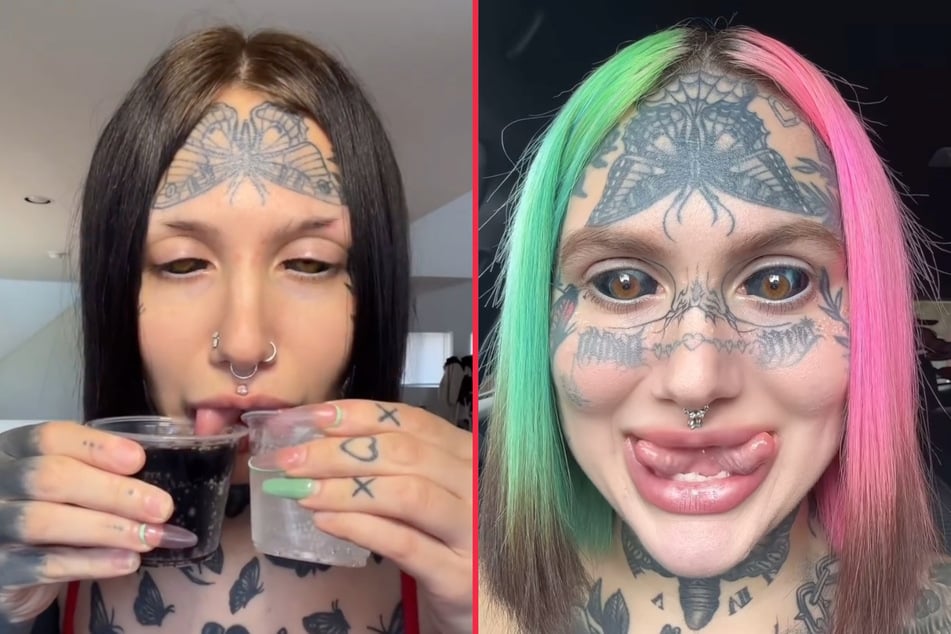 Orylan's split tongue gives her the ability to taste two things at once.