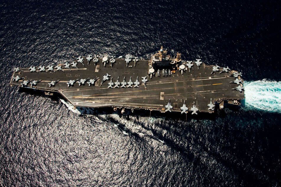 A US stealth warplane from the USS Abraham Lincoln shot down an Iranian drone on Tuesday.