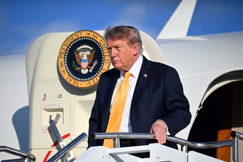 President Donald Trump on Friday unveiled his new darker hair style and color, the first time he has strayed away from his signature blonde combover.