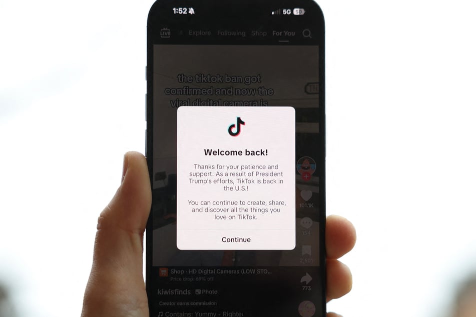TikTok briefly went dark before President Trump's inauguration in January.