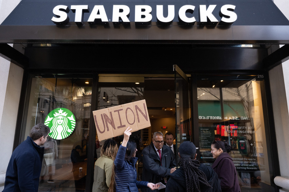 Starbucks Workers United now represents more than 10,000 employees across 43 states and Washington DC.