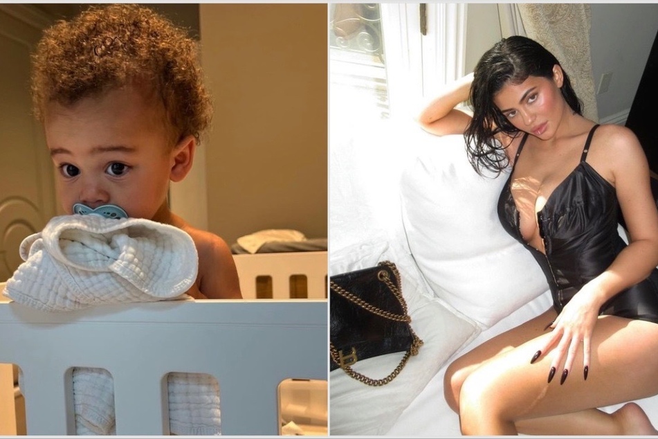 Kylie Jenner gives fans another rare look at her baby boy Aire!