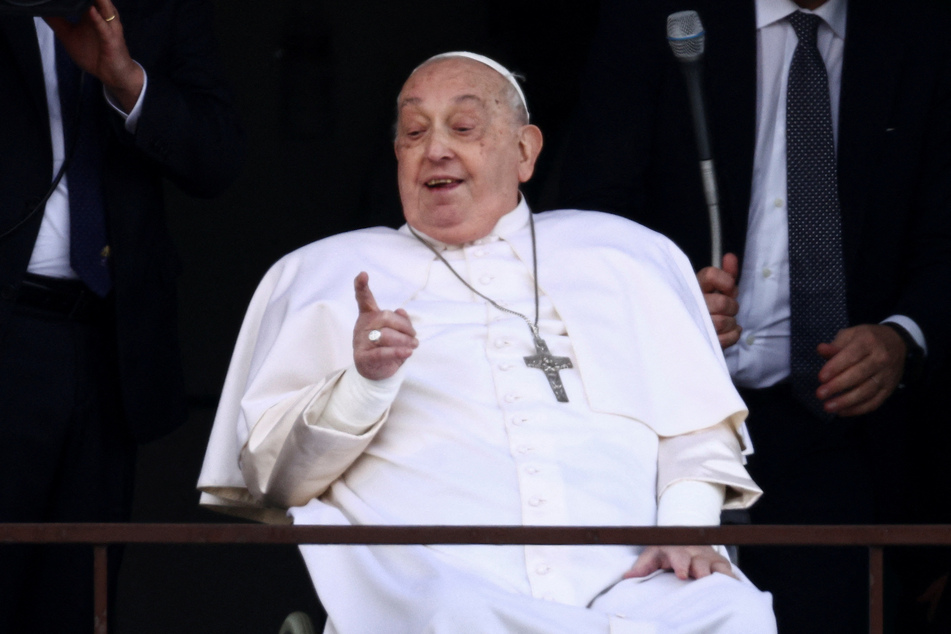 Pope Francis was discharged from hospital on Sunday after a long fight against pneumonia that kept him bedridden for weeks.